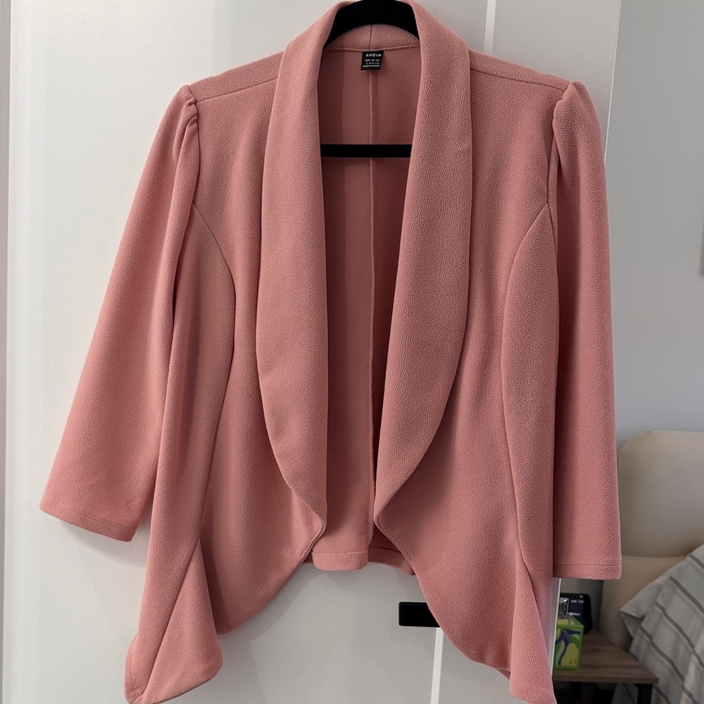 SHEIN Blush Pink Women's Blazer